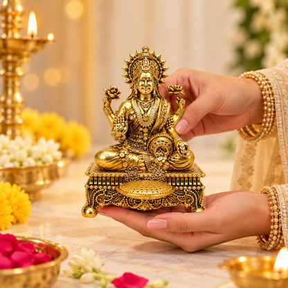 Premium Brass Lakshmi jI | 3.5 inch
