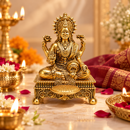 Premium Brass Lakshmi jI | 3.5 inch