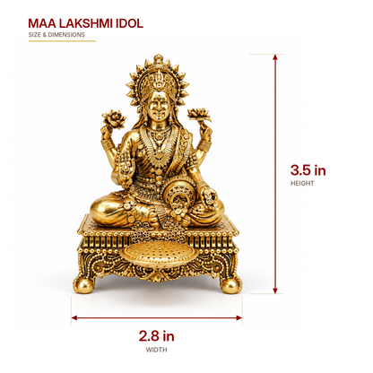 Premium Brass Lakshmi jI | 3.5 inch