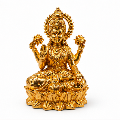 Premium Design Brass Lakshmi Ji Crafted Art | 2.5 inch
