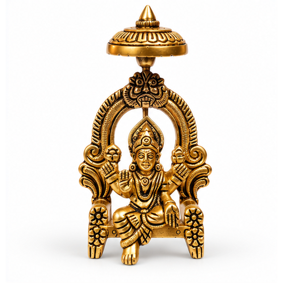 Pure Brass Lakshmi Ji Crafted Art | 3.5 inch