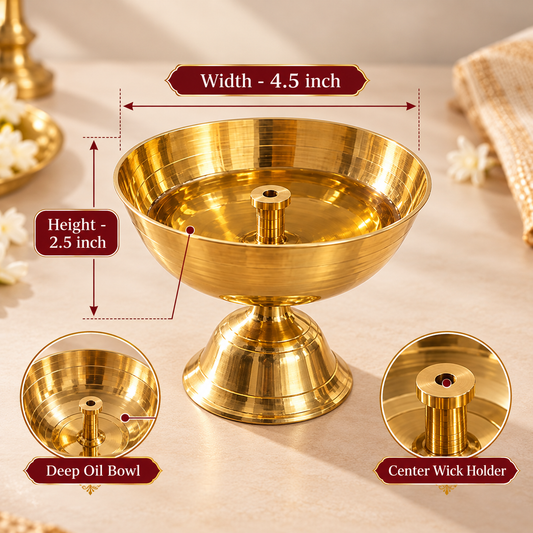 Brass Akhand Jyoti Diya