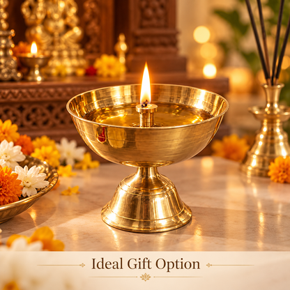 Brass Akhand Jyoti Diya