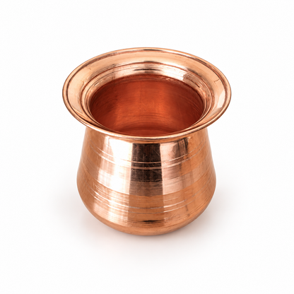 Traditional Copper Pooja Lota (Jal Patra) | 350 ml – 3 Inch
