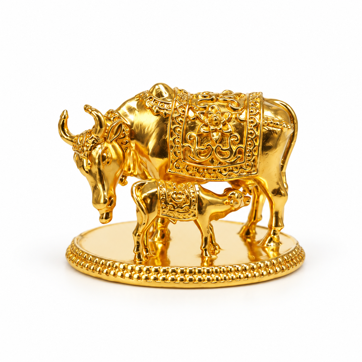 Pure Brass Gau Mata | Kamdhenu | 3 inch
