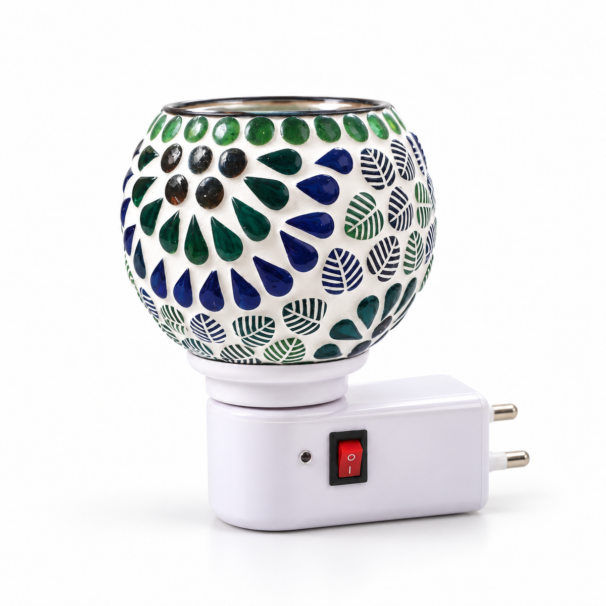 Electric Camphor & Aroma Oil Burner – Ceramic Design