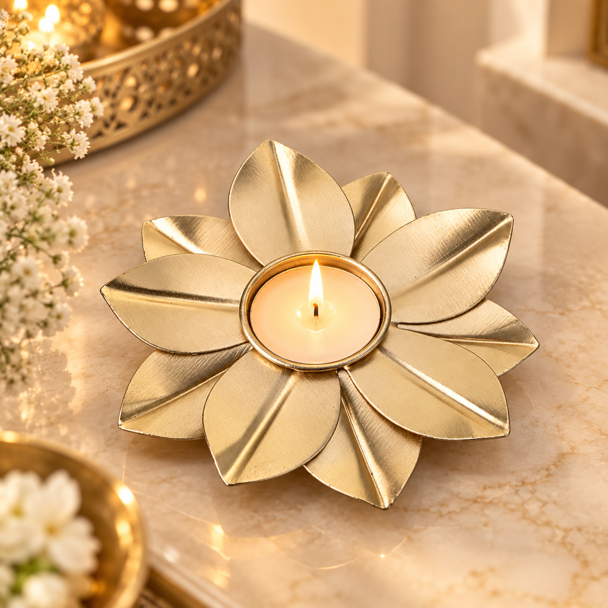 Urli Lotus Diya