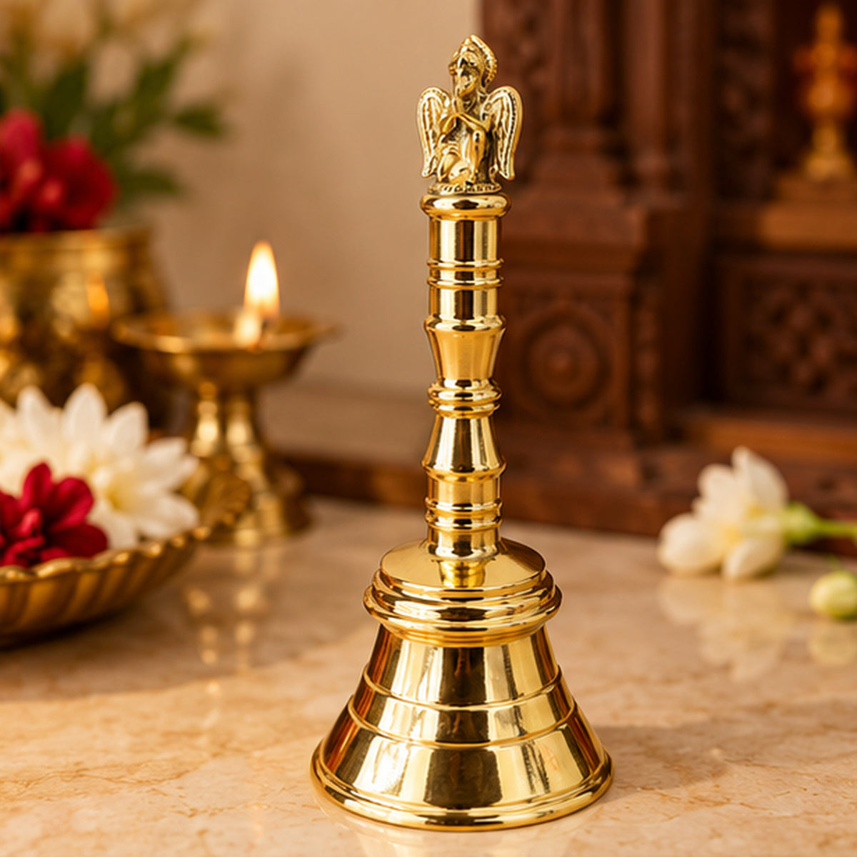 Traditional Pooja Ghanti - Garud Ghanti - Temple Bell