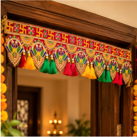 Festive Decorative Door Toran | Traditional Entrance Hanging - 3 Feet