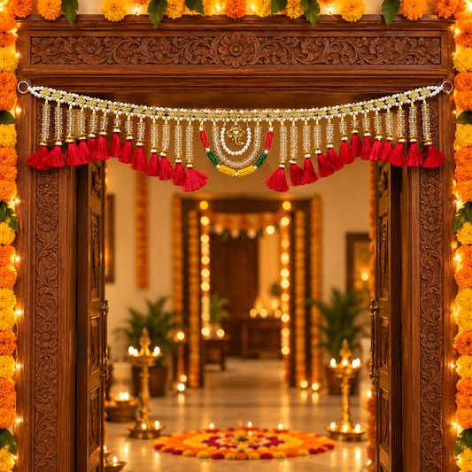 Festive Decorative Door Toran | Traditional Entrance Hanging - 3 Feet