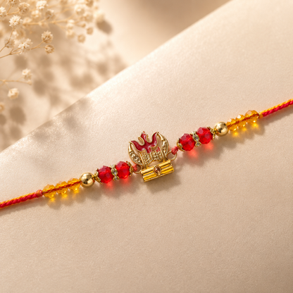 Shiv Trishul Rakhi - Premium Design