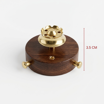 Round Base Sheesham wood Agarbati Stand