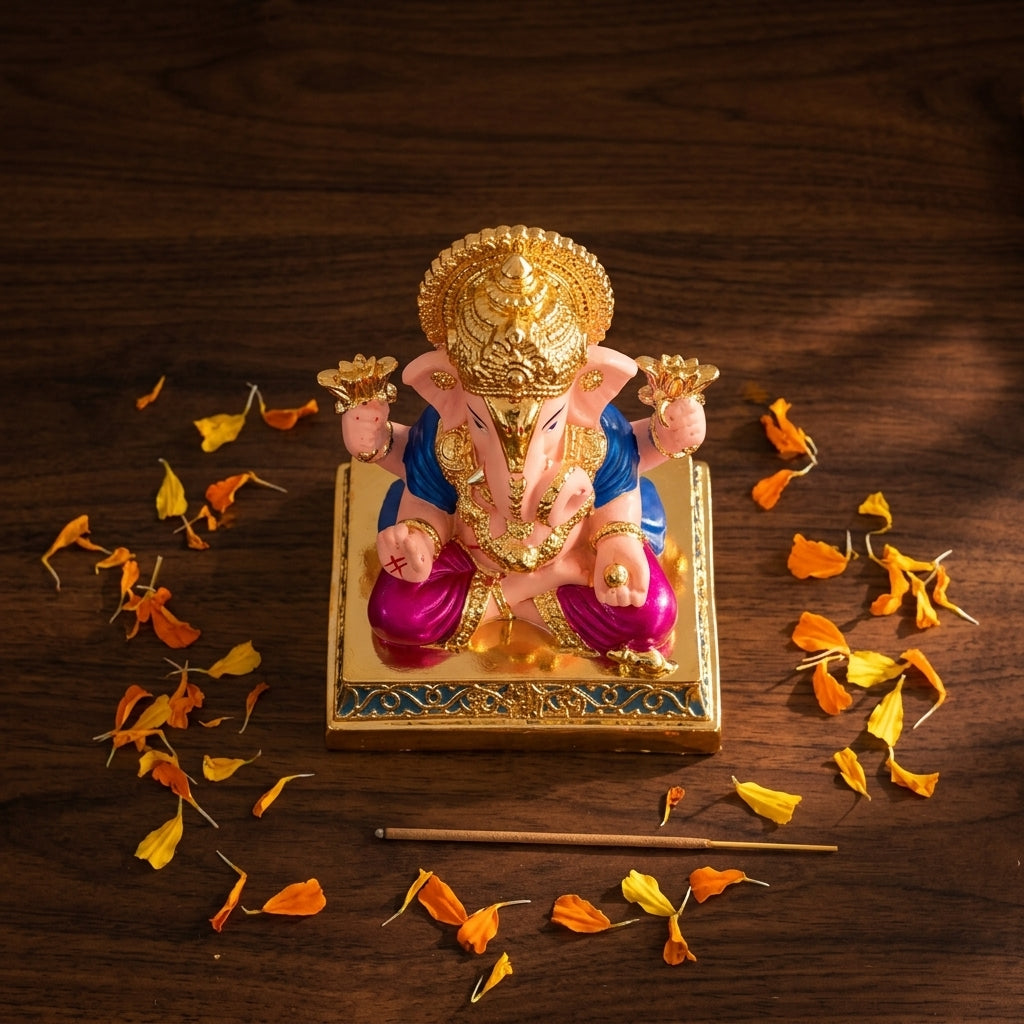 Dagruseth Ganpati ji - Gold Plated