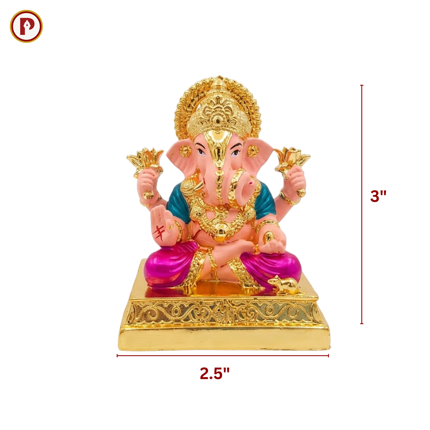 Dagruseth Ganpati ji - Gold Plated
