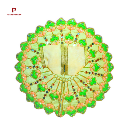 Laddu Gopal Dress Green Color Size 0 to 6