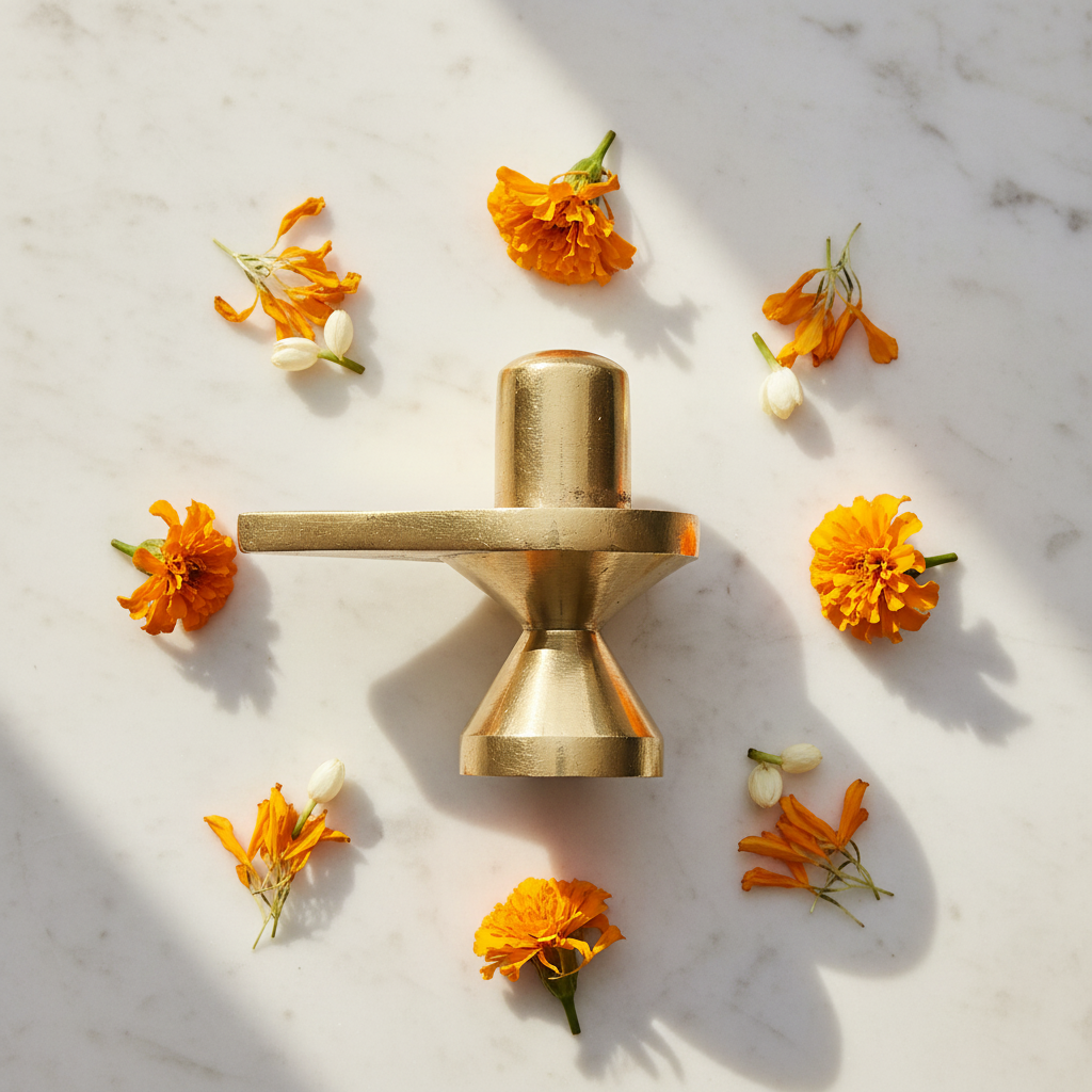 Pure Brass Shivling