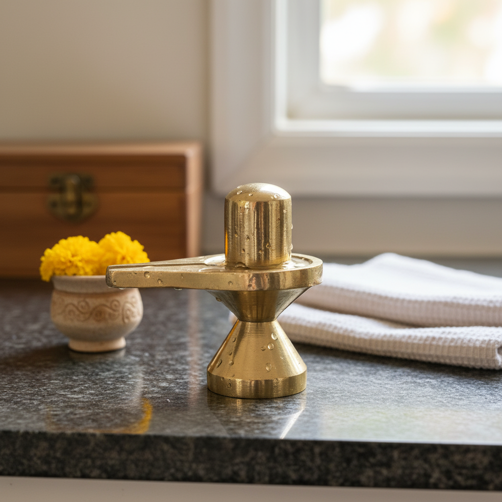 Pure Brass Shivling