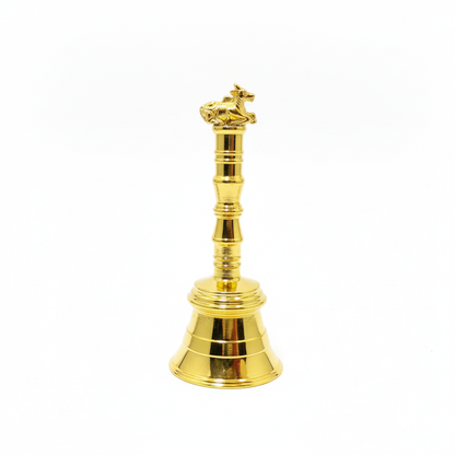 5" Small Brass Ritual Nandi Ji Bell