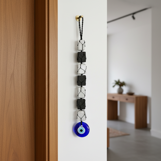 Tourmaline Selenite Evil Eye