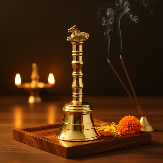 5" Small Brass Ritual Nandi Bell