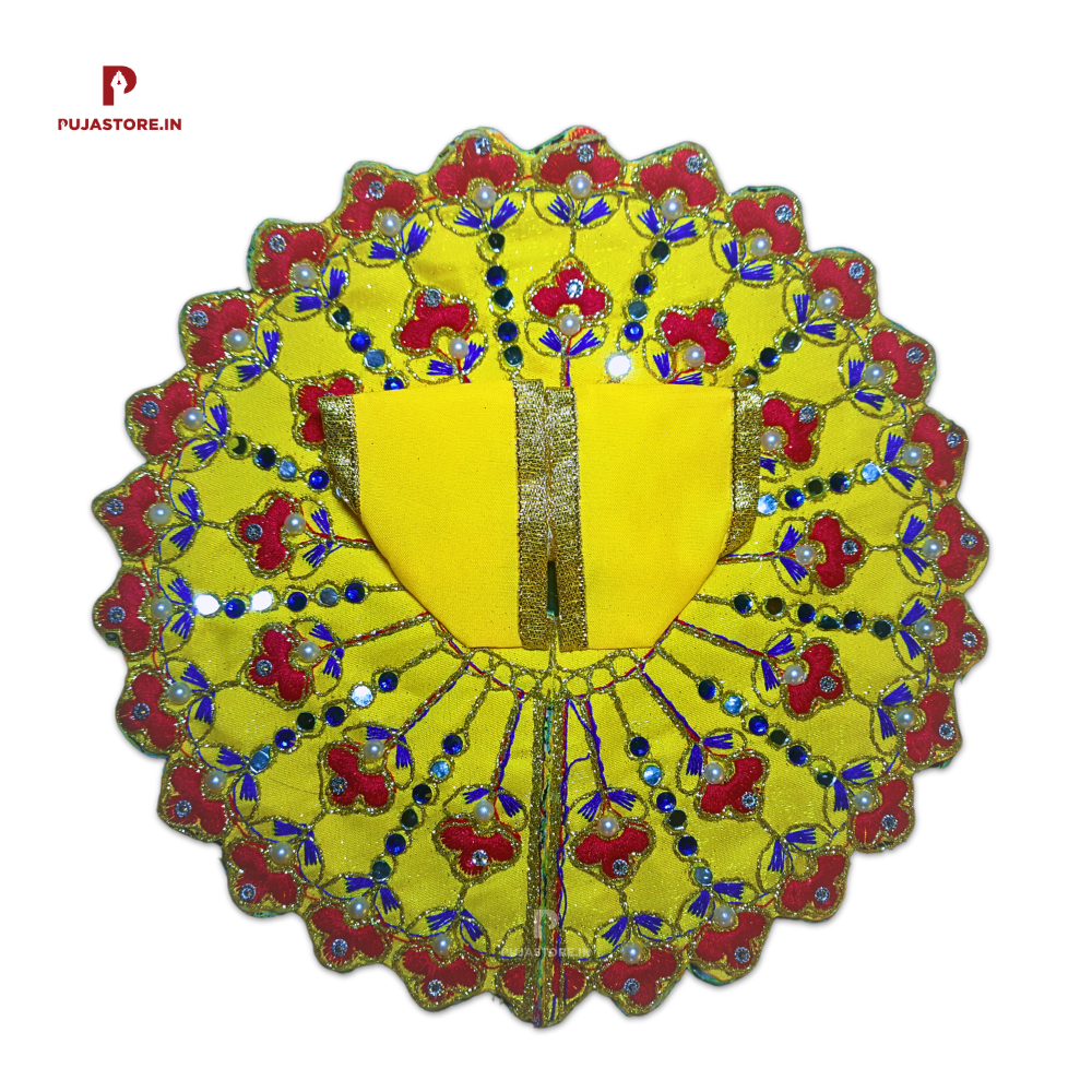 Laddu Gopal Dress Yellow Color Size 0 to 6